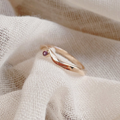 Ribbon Rose Gold Ring