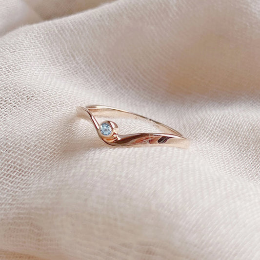 Ribbon Rose Gold Ring